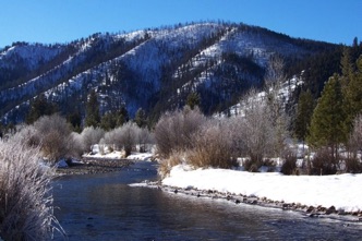 River in snow